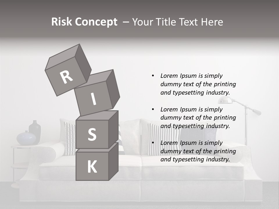 Light Residence Couch PowerPoint Template