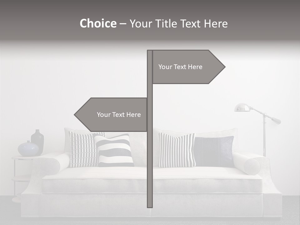 Light Residence Couch PowerPoint Template