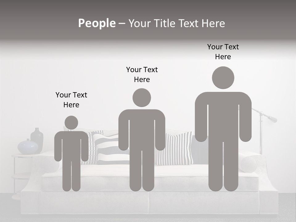 Light Residence Couch PowerPoint Template