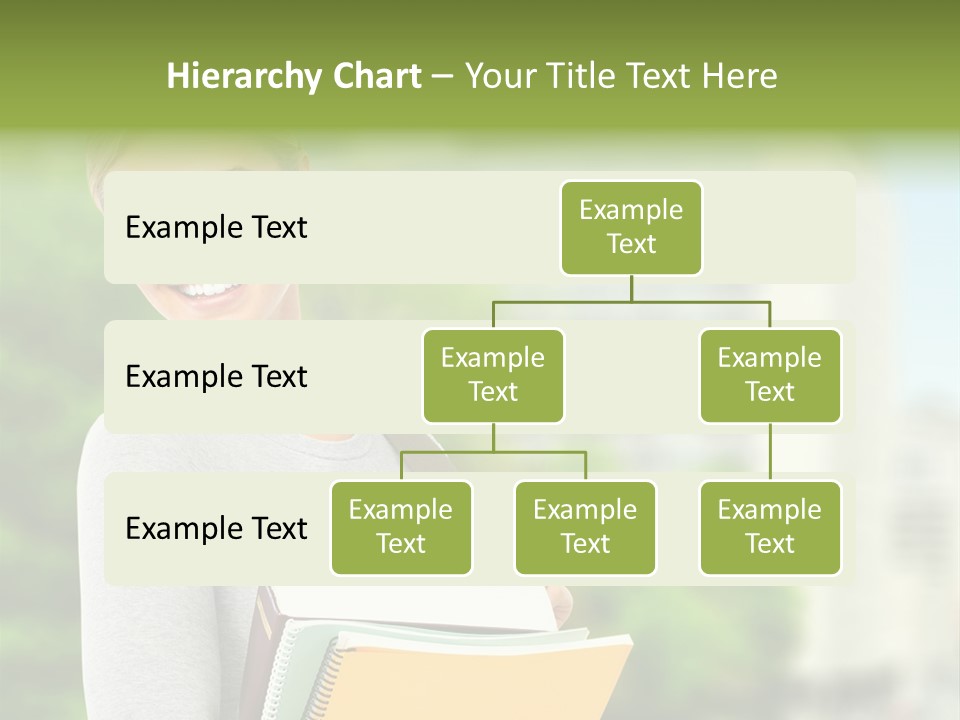 Smiling Outside Young PowerPoint Template