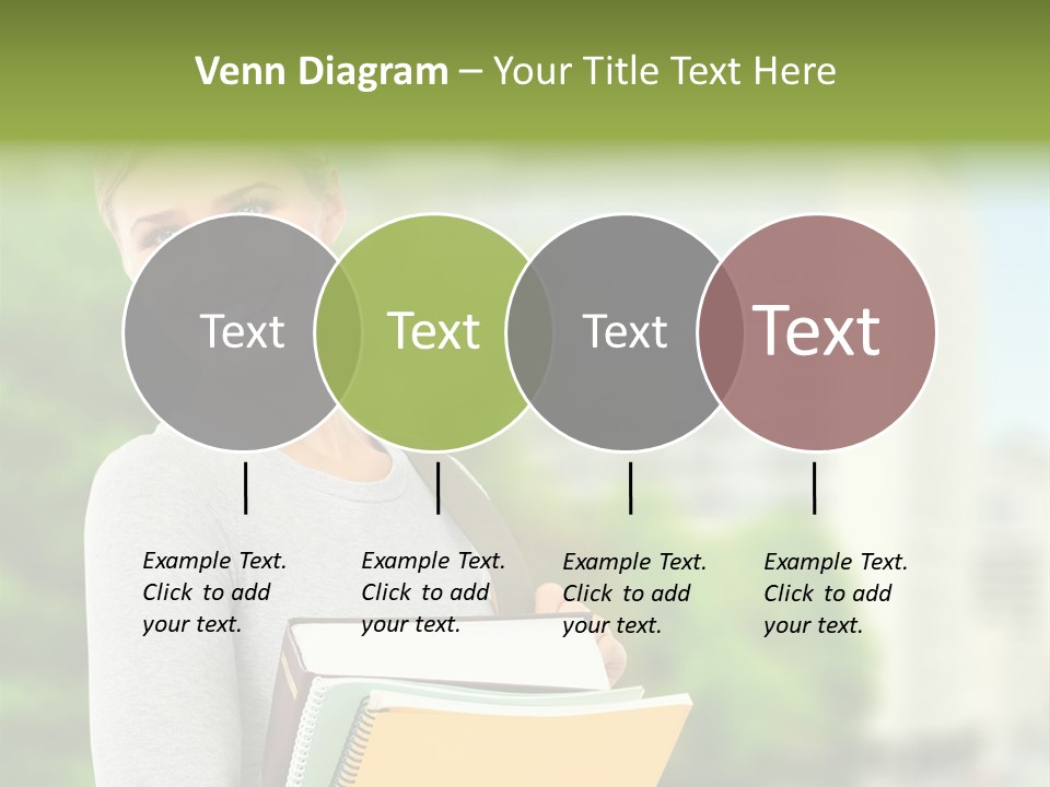 Smiling Outside Young PowerPoint Template