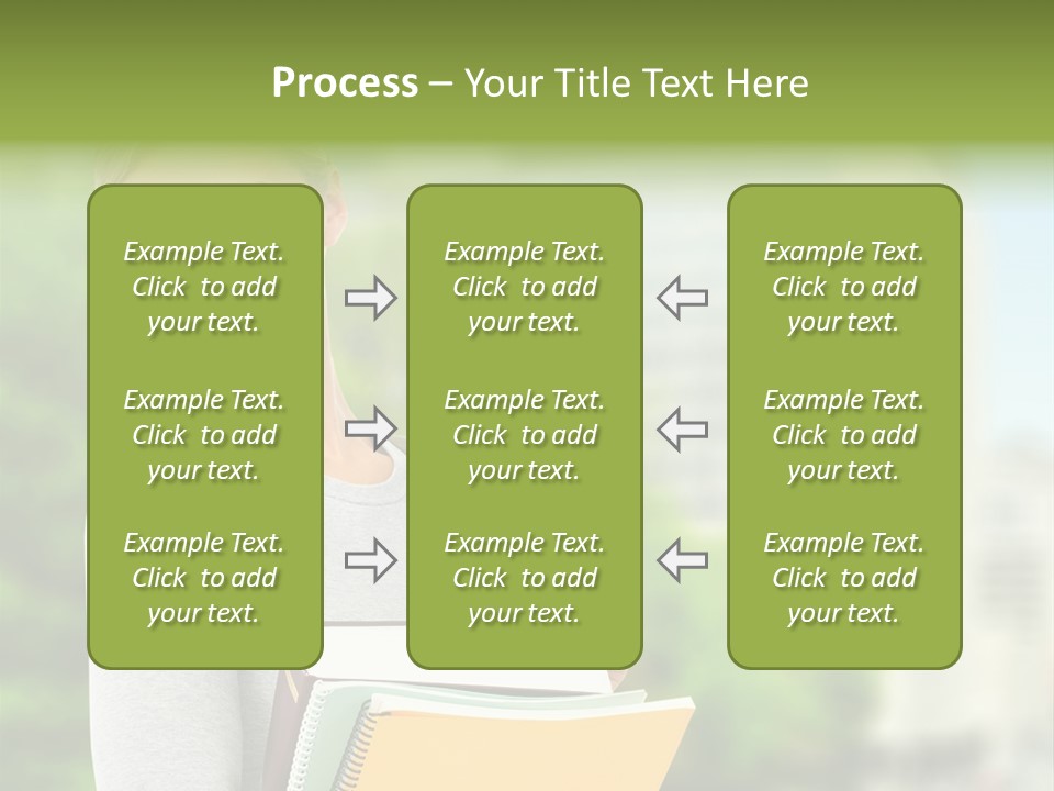 Smiling Outside Young PowerPoint Template