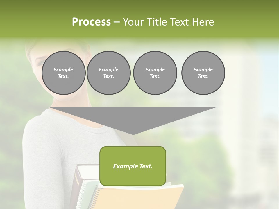 Smiling Outside Young PowerPoint Template