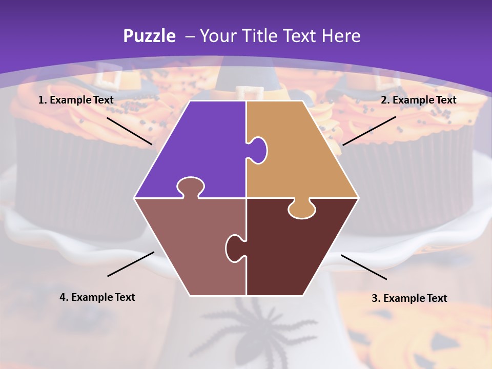 Baked Halloween Party Cakestand PowerPoint Template