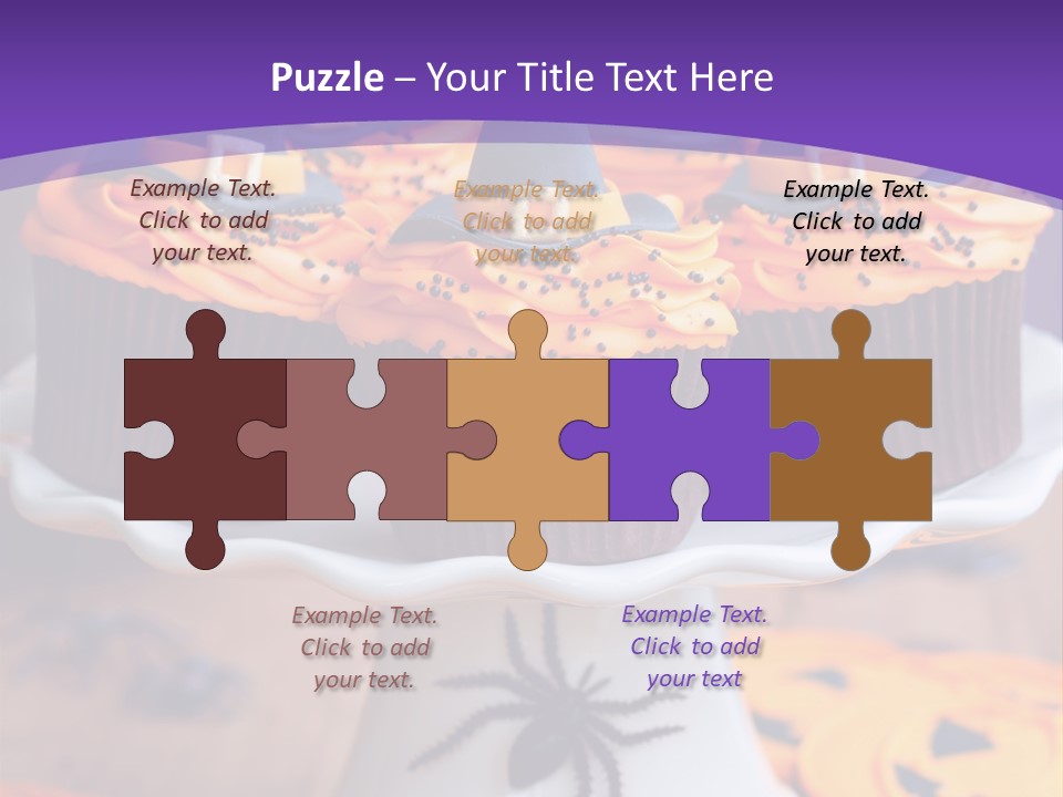 Baked Halloween Party Cakestand PowerPoint Template