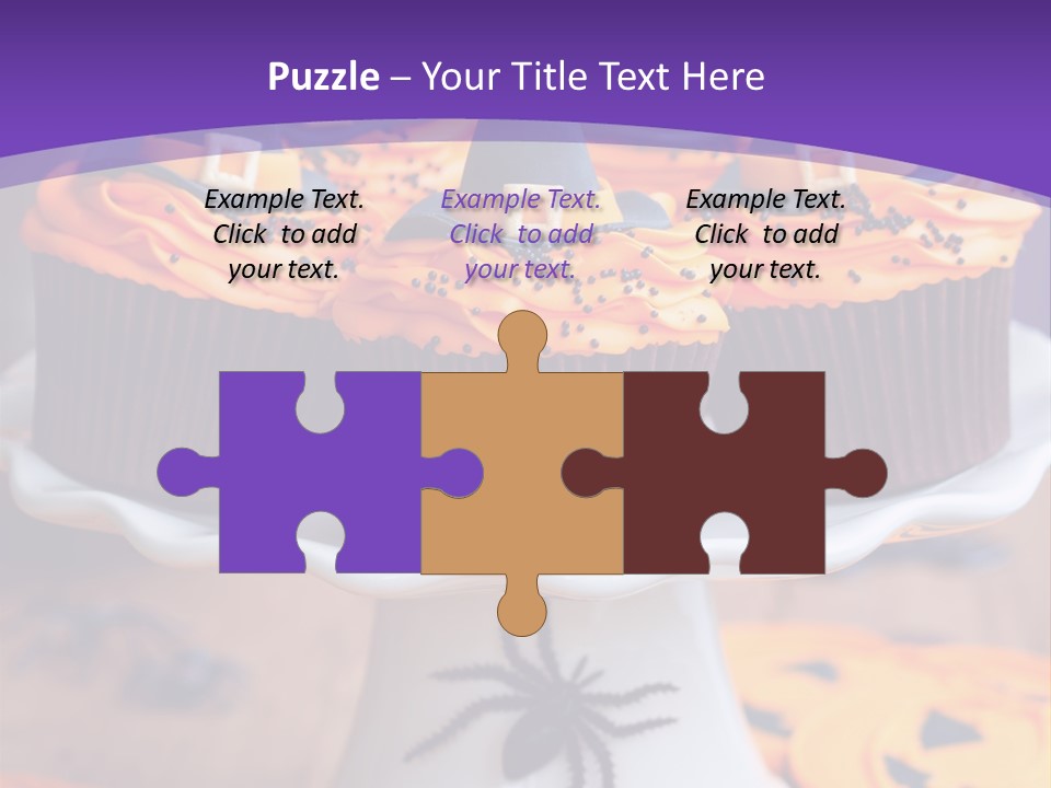 Baked Halloween Party Cakestand PowerPoint Template