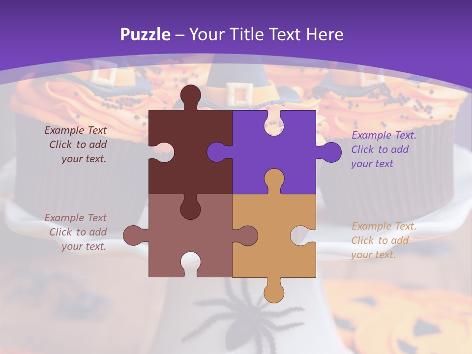 Baked Halloween Party Cakestand PowerPoint Template