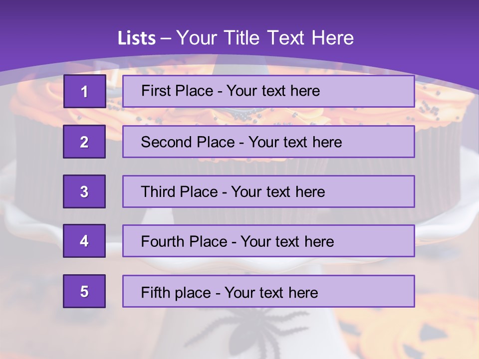 Baked Halloween Party Cakestand PowerPoint Template