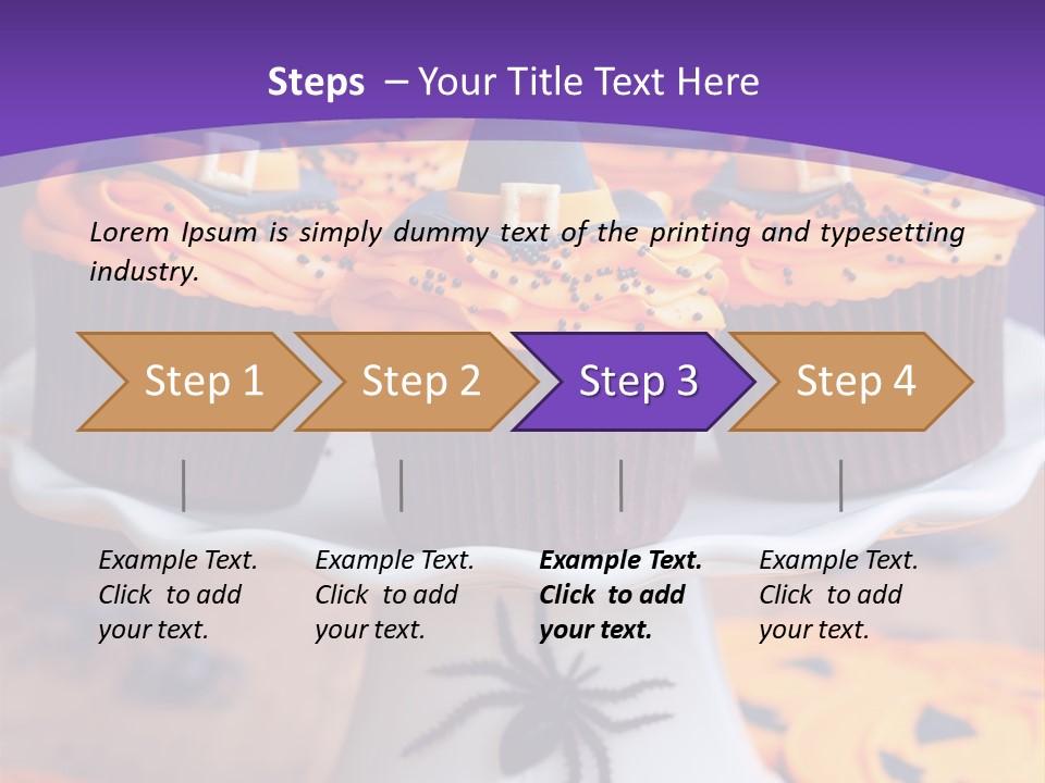 Baked Halloween Party Cakestand PowerPoint Template