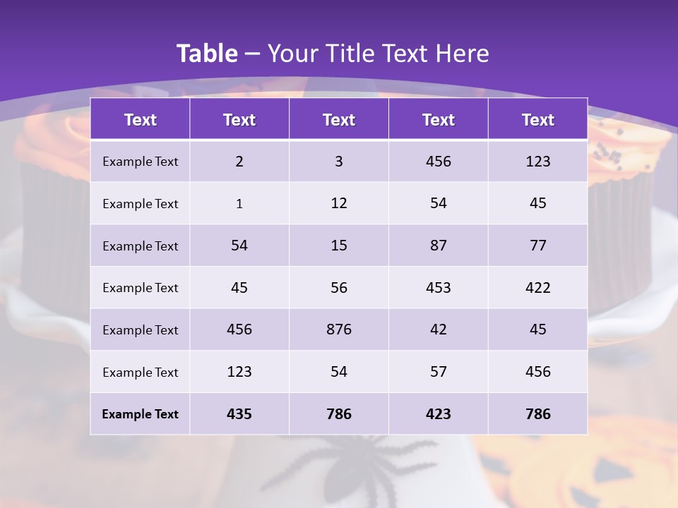 Baked Halloween Party Cakestand PowerPoint Template