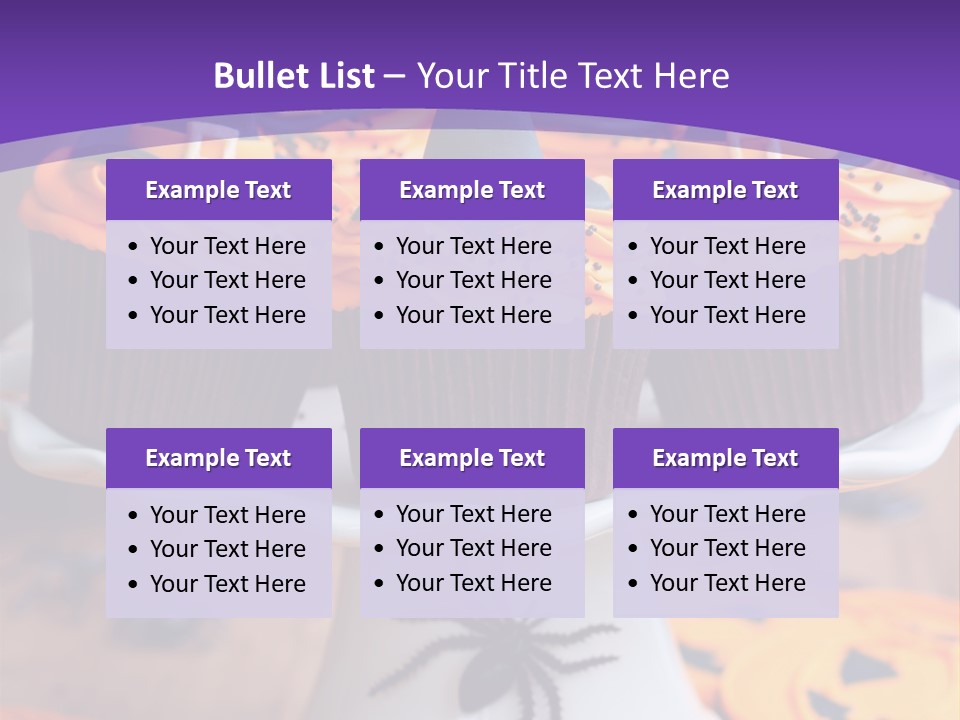 Baked Halloween Party Cakestand PowerPoint Template