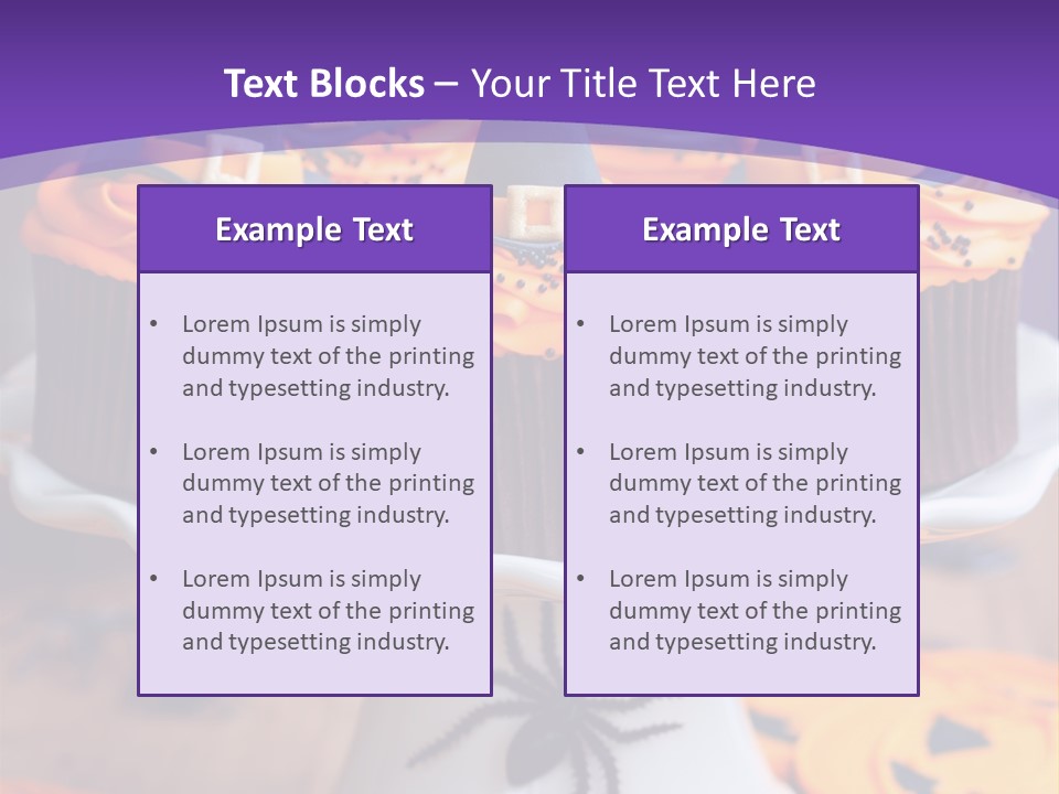 Baked Halloween Party Cakestand PowerPoint Template