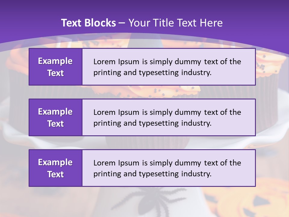 Baked Halloween Party Cakestand PowerPoint Template