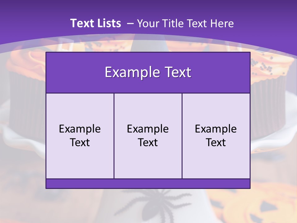 Baked Halloween Party Cakestand PowerPoint Template