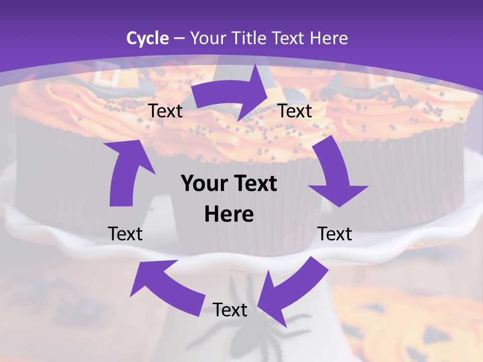 Baked Halloween Party Cakestand PowerPoint Template