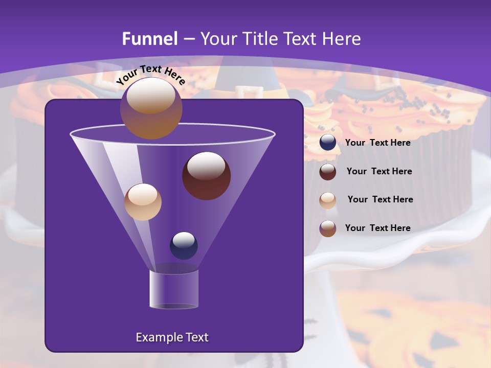 Baked Halloween Party Cakestand PowerPoint Template
