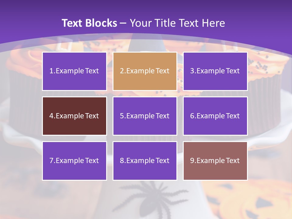 Baked Halloween Party Cakestand PowerPoint Template