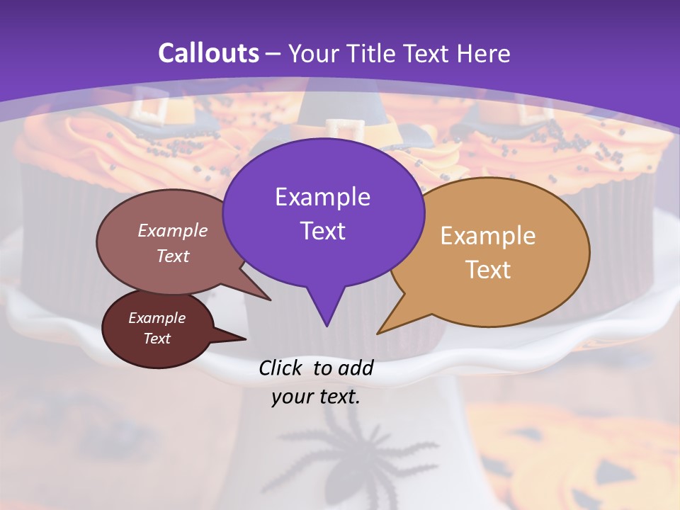 Baked Halloween Party Cakestand PowerPoint Template