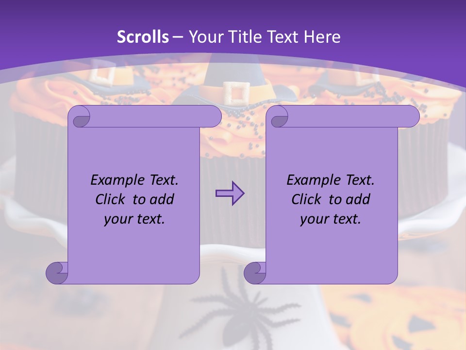 Baked Halloween Party Cakestand PowerPoint Template