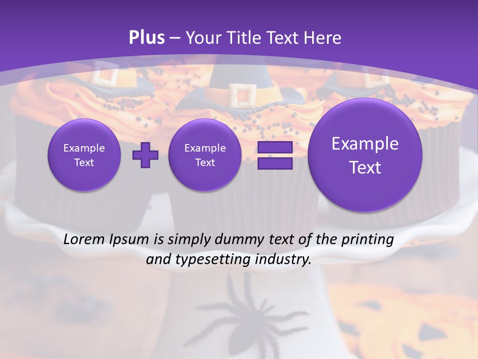 Baked Halloween Party Cakestand PowerPoint Template