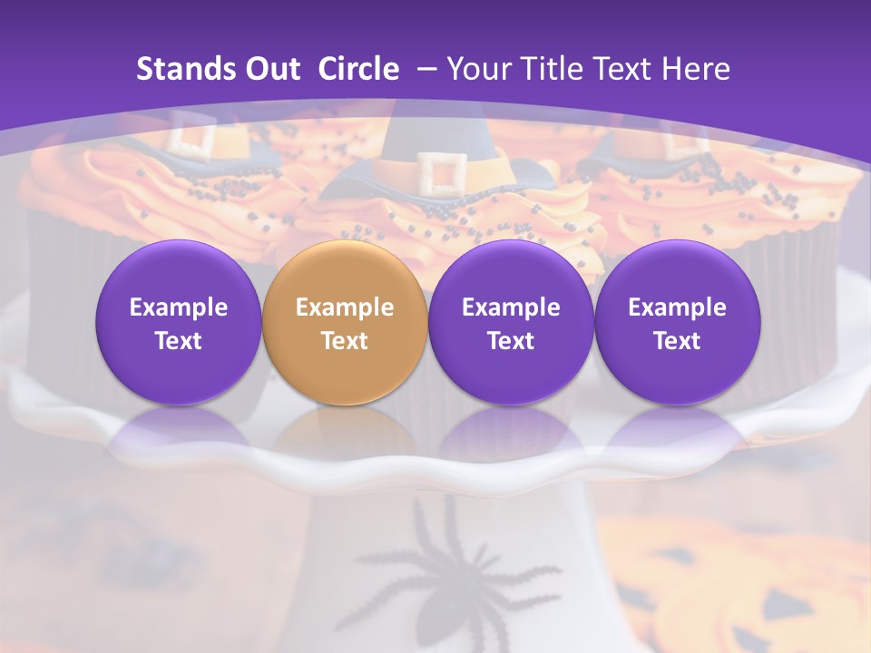Baked Halloween Party Cakestand PowerPoint Template