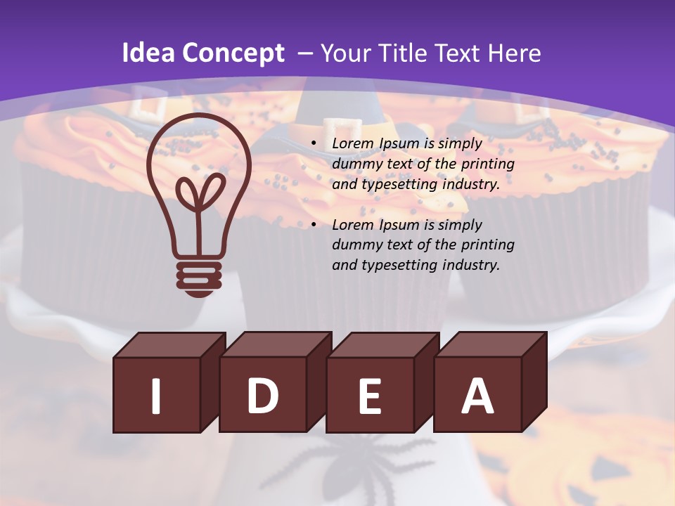 Baked Halloween Party Cakestand PowerPoint Template