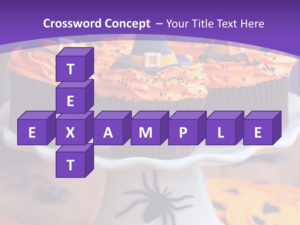 Baked Halloween Party Cakestand PowerPoint Template
