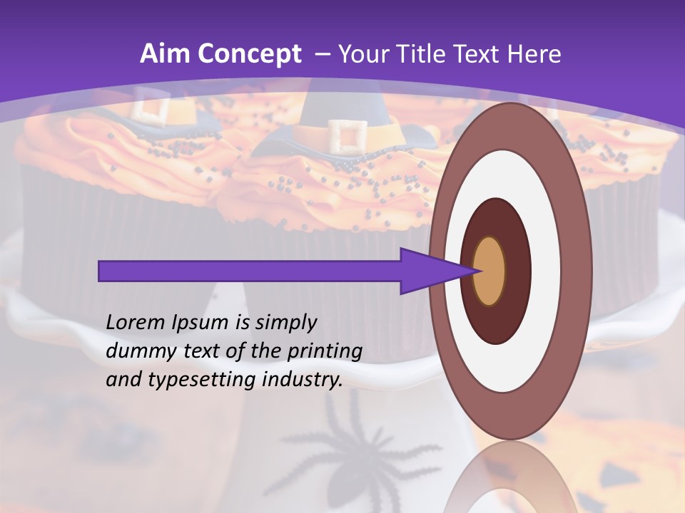 Baked Halloween Party Cakestand PowerPoint Template