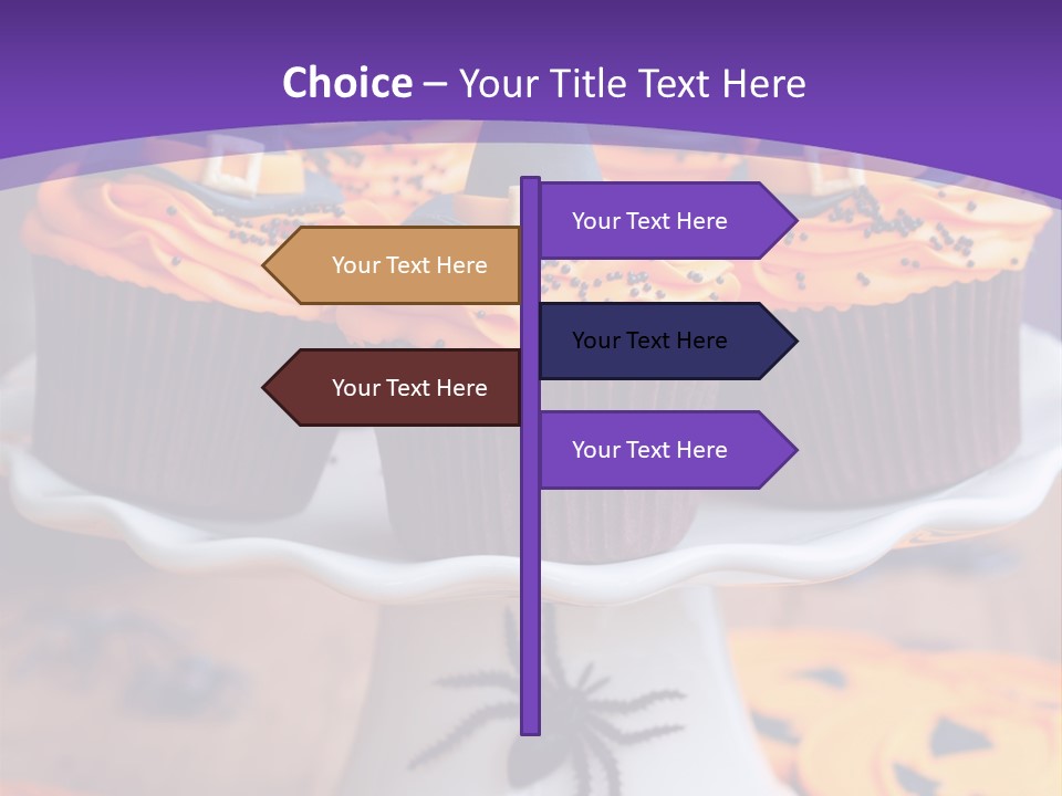 Baked Halloween Party Cakestand PowerPoint Template