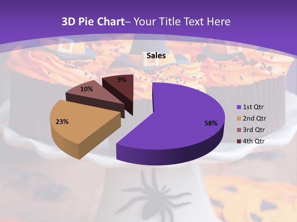 Baked Halloween Party Cakestand PowerPoint Template