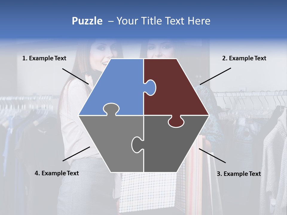 Portrait Length Cloth PowerPoint Template