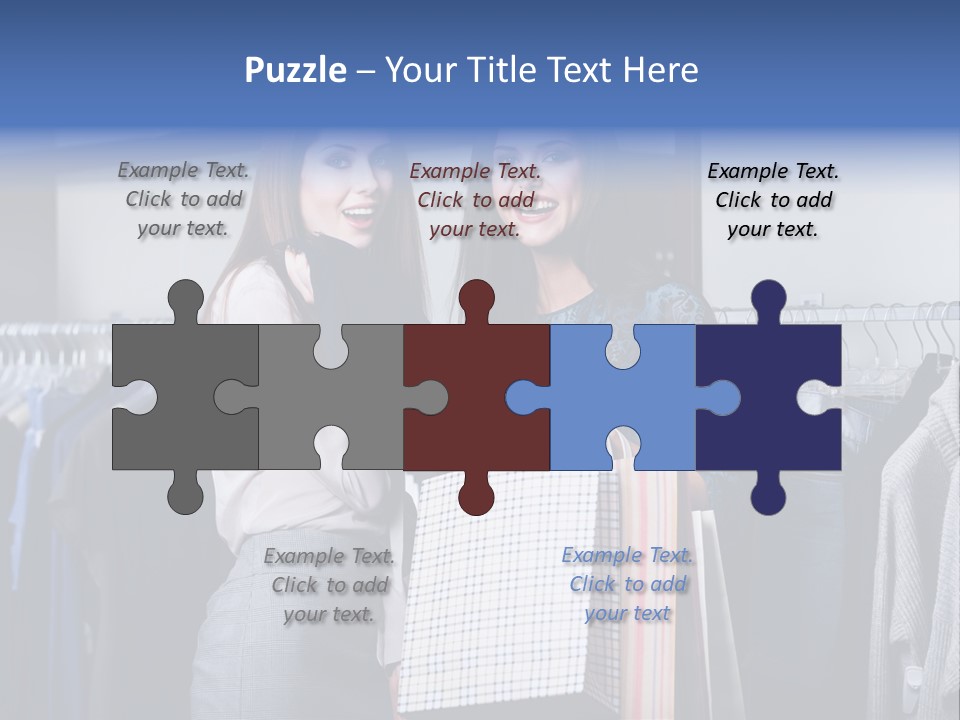 Portrait Length Cloth PowerPoint Template