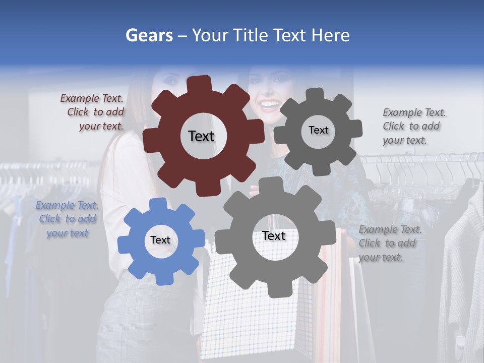 Portrait Length Cloth PowerPoint Template