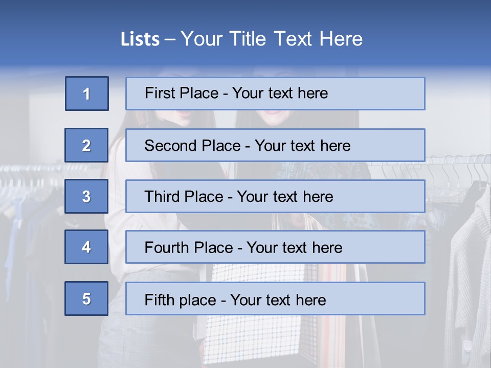 Portrait Length Cloth PowerPoint Template