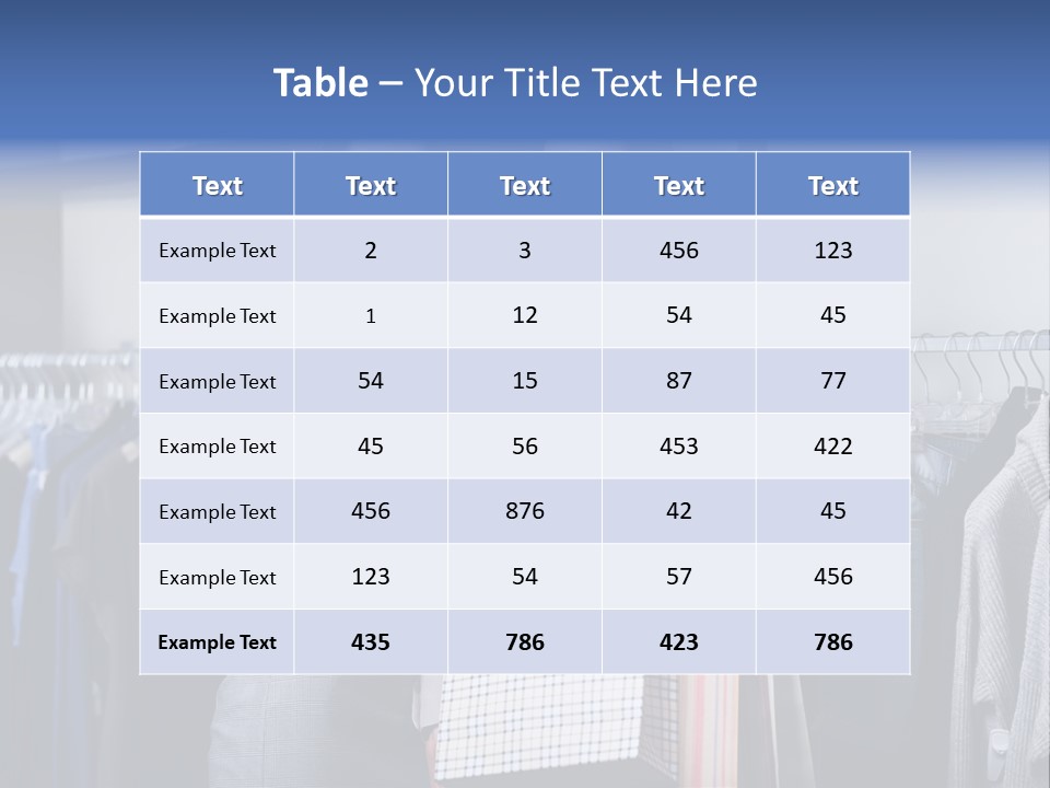 Portrait Length Cloth PowerPoint Template