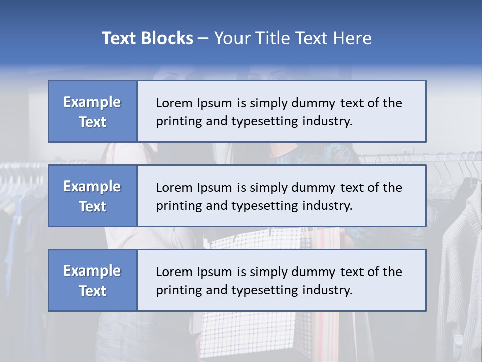 Portrait Length Cloth PowerPoint Template