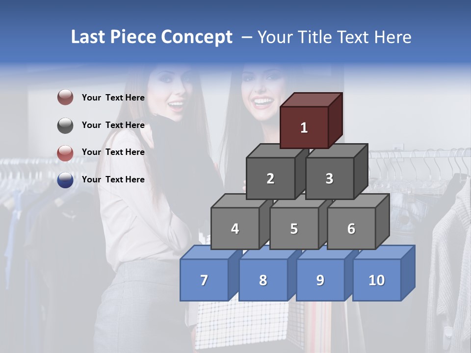 Portrait Length Cloth PowerPoint Template