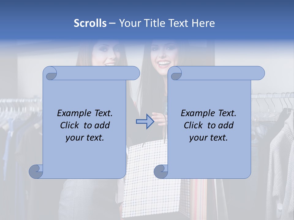Portrait Length Cloth PowerPoint Template