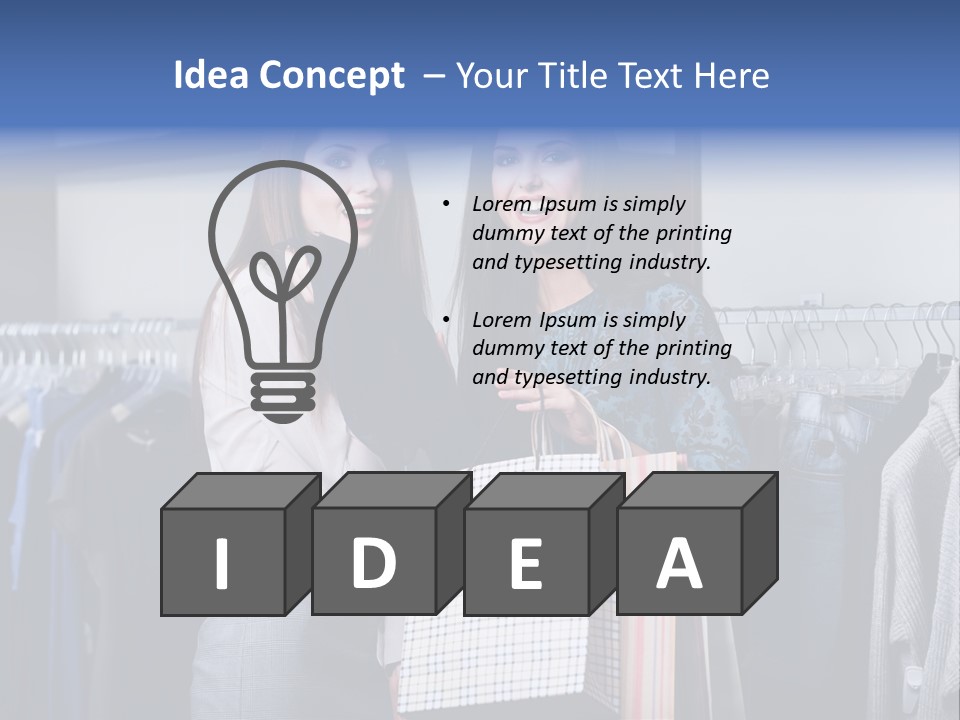 Portrait Length Cloth PowerPoint Template