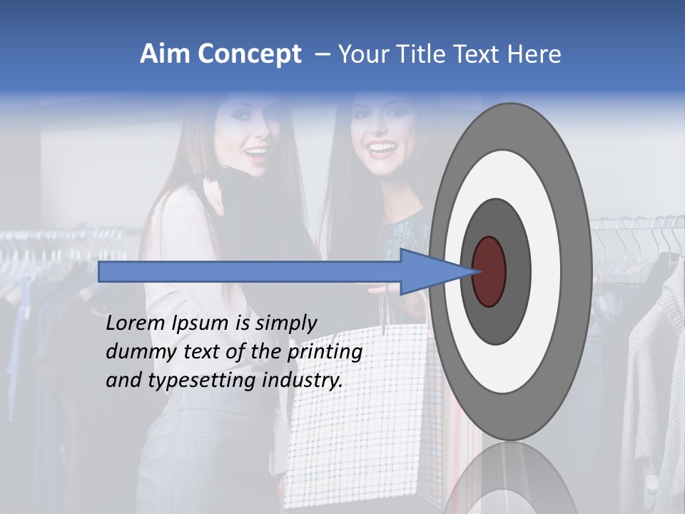 Portrait Length Cloth PowerPoint Template