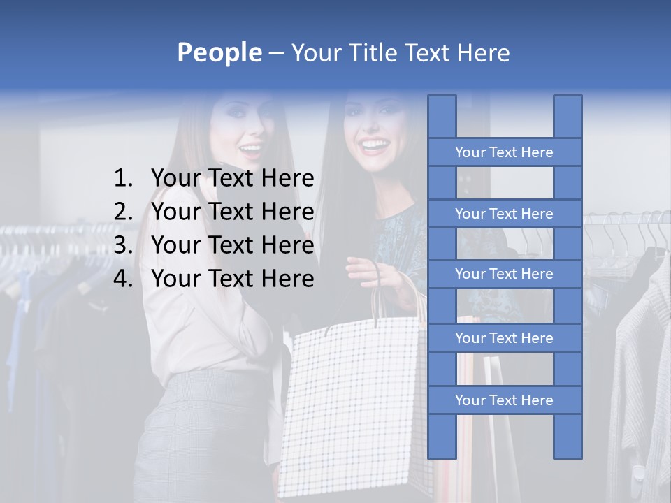 Portrait Length Cloth PowerPoint Template