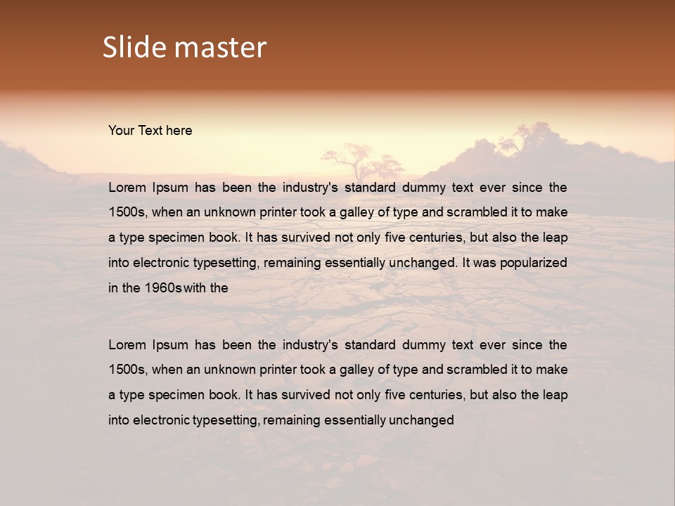 Broken Terrain Summer PowerPoint Template