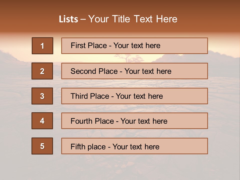 Broken Terrain Summer PowerPoint Template