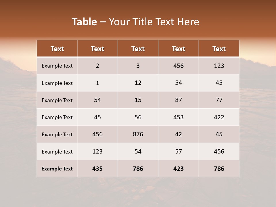 Broken Terrain Summer PowerPoint Template