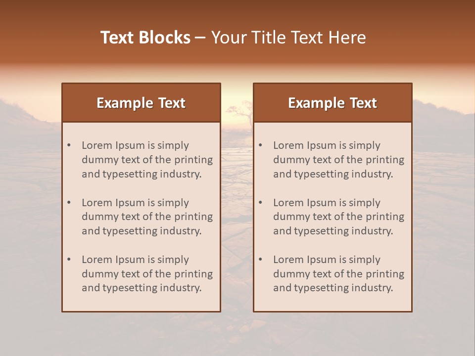 Broken Terrain Summer PowerPoint Template