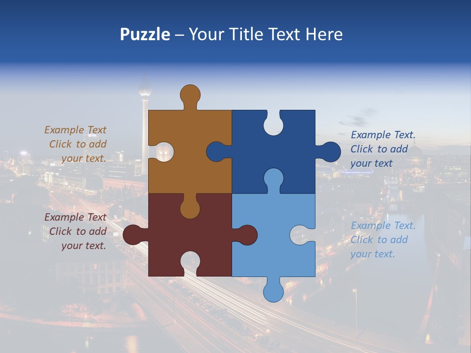 Panorama Tower Wall PowerPoint Template