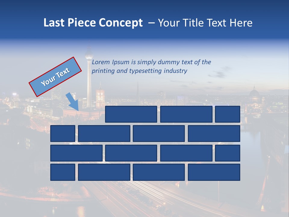 Panorama Tower Wall PowerPoint Template