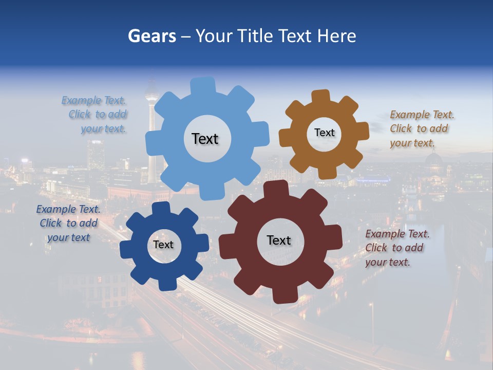 Panorama Tower Wall PowerPoint Template