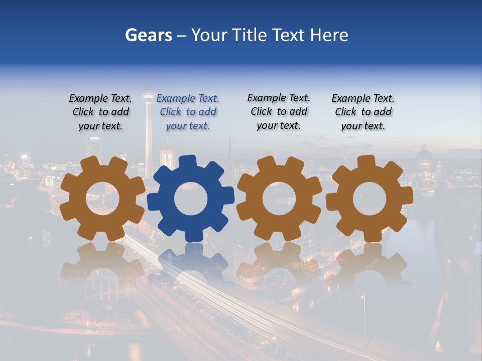 Panorama Tower Wall PowerPoint Template