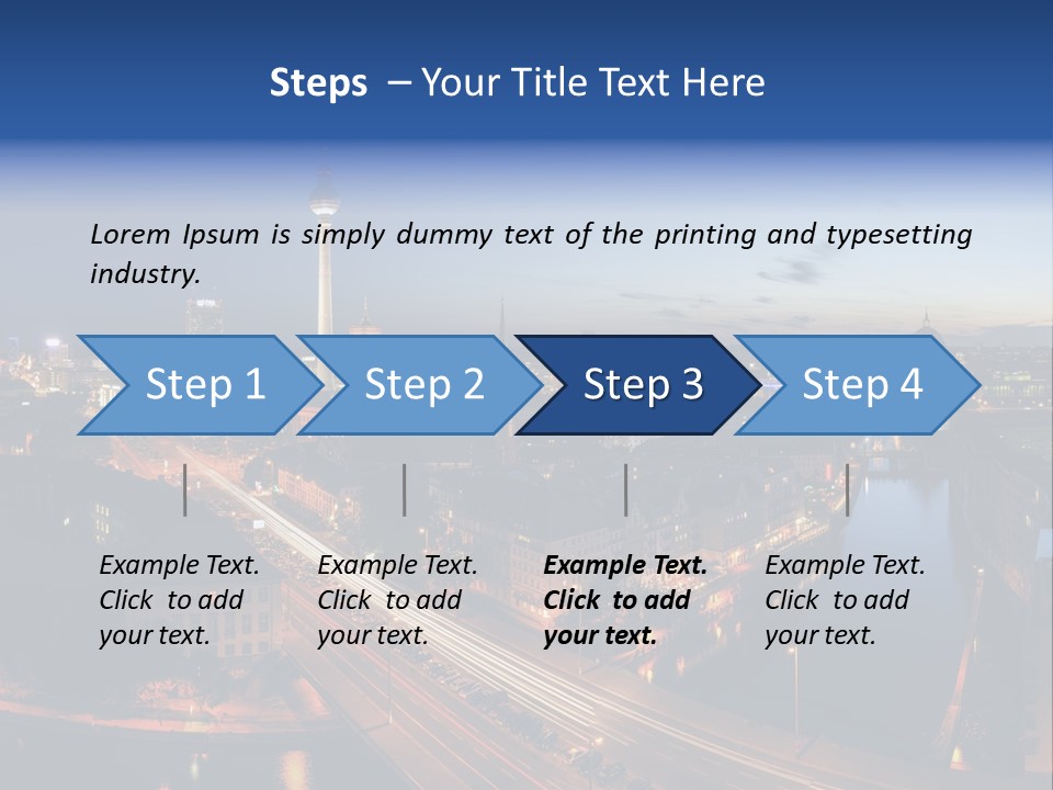 Panorama Tower Wall PowerPoint Template